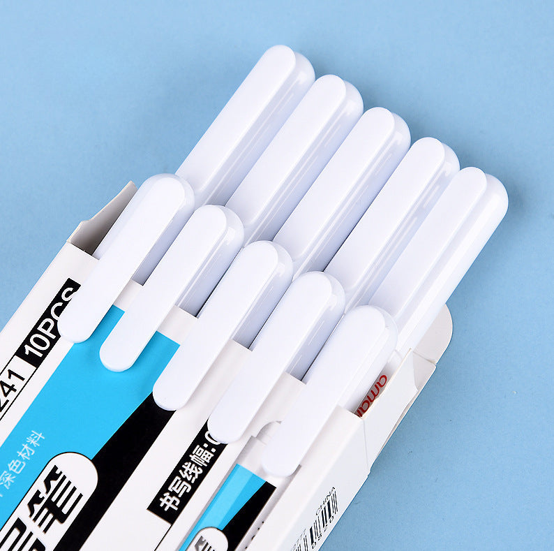 Wholesale White 20cm Deep Hole Long Head Plastic Marker Pen